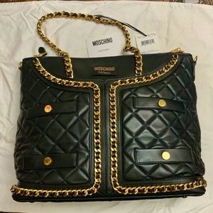 Moschino Couture Quilted Jacket Bag